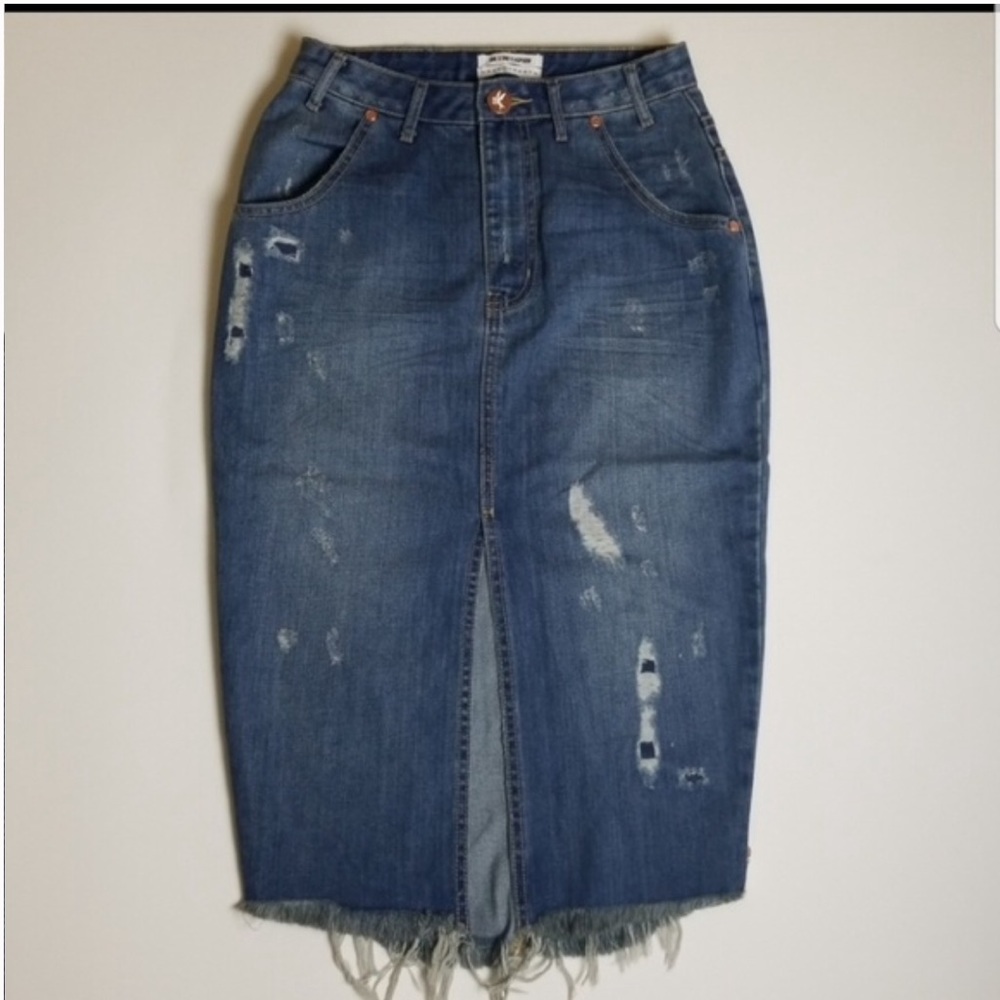 One X Teaspoon denim skirt size XS